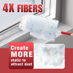 Swiffer Duster Refills, 30 Heavy Duty Microfiber Cloths, 360° Dusting Kit
