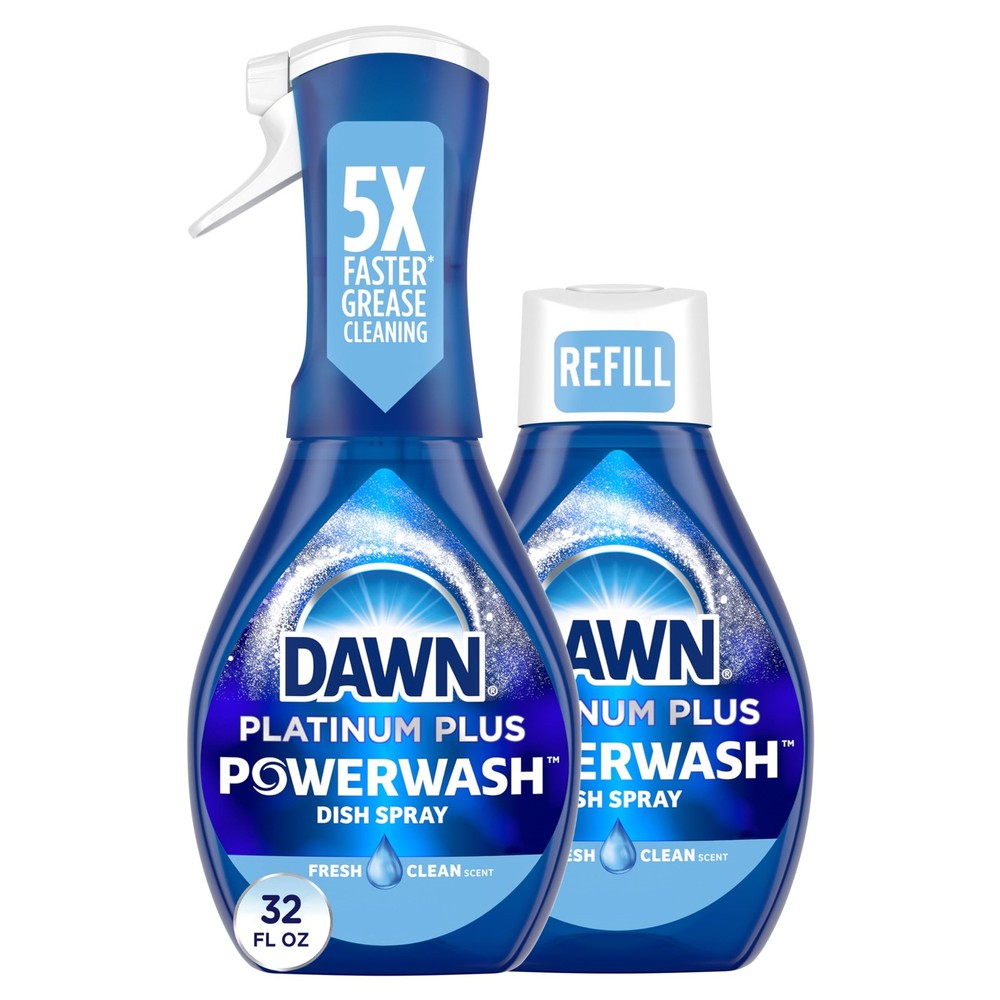 Powerwash Spray, Dish Soap, Dishwashing Liquid, Cleaning Supplies, Fresh, 1 S…