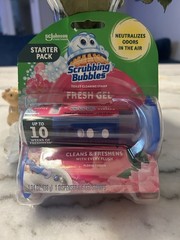 Scrubbing Bubbles Fresh Gel Dispenser with 6 Stamps – 1.34oz
