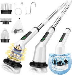 Electric Spin Scrubber for Cleaning Bathroom, Shower Scrubber Cordless Cleaning