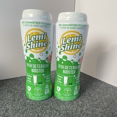 Lemi Shine Dish Detergent Booster Powder Citrus Scent 2 Pack Septic Safe EPA