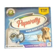 PAPAROTTY Washing Machine Cleaner Tablets – 24 Pack Lavender Scent New