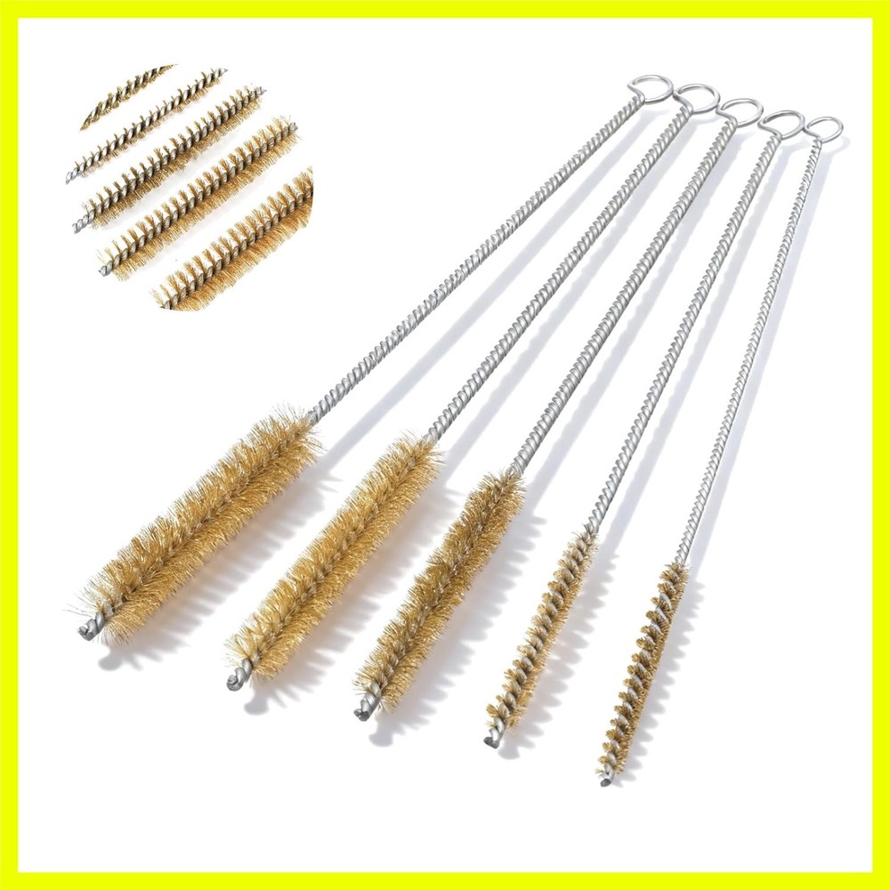 5Pcs Brass Wire Tube Brush11.81Inch Long Pipe Cleaners, 6/8/12/15/18mm | for …