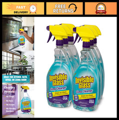 Premium Streak-Free Glass Cleaner Spray – 32oz, Ammonia-Free, Tint-Safe, 6-Pack