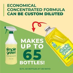 Simple Green All-Purpose Cleaner Concentrate Refill, Lemon Scent, 67.6 fl. oz