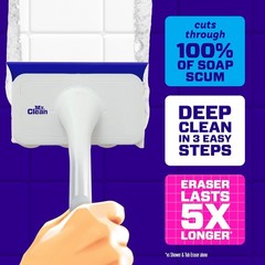Shower & Tub Scrubber, Starter Kit, 1 Scrubber & 2 Erasers