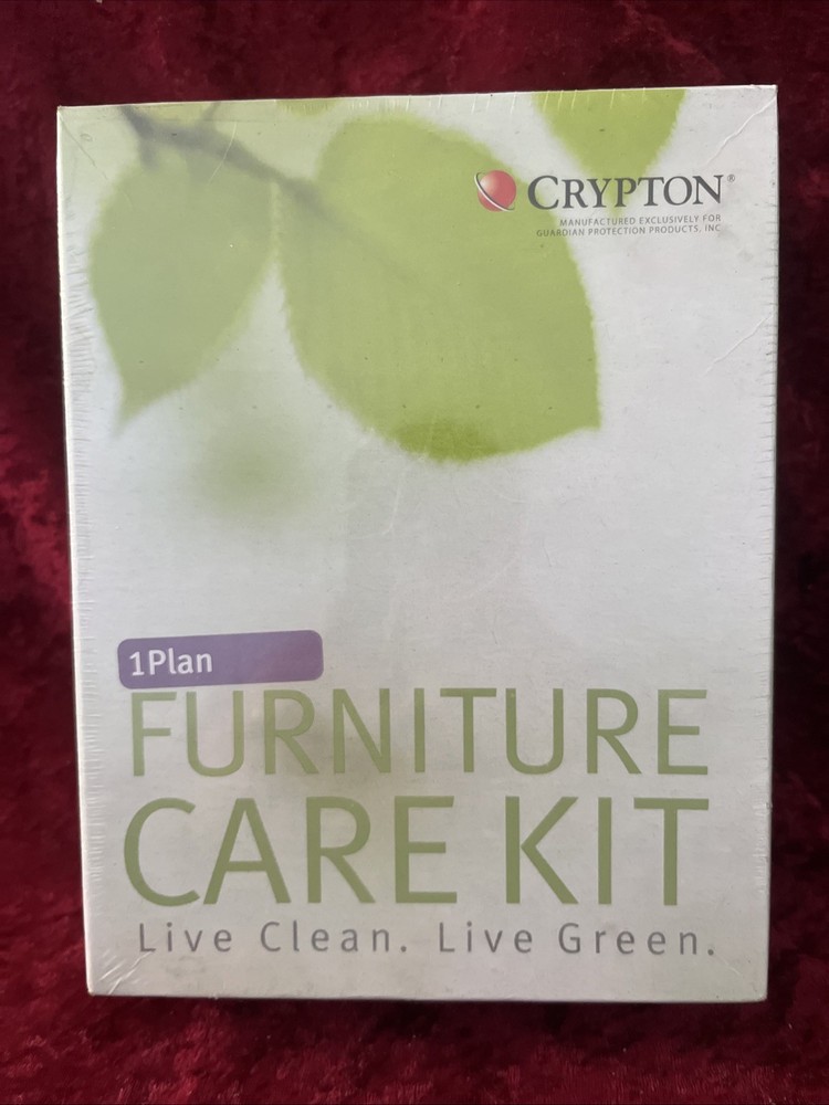 Crypton Furniture Care Kit Live Clean Live Green 1 Plan Eco-Friendly New Sealed.