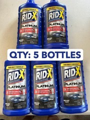 5-PACK LOT Rid-X Septic Tank Treatment Platinum Liquid 3 Month Supply Formula