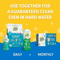 Natural Dish Detergent Booster 24 Ounce 2 Pack Hard Water Stain Remover