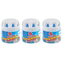 Toilet Bowl Flush Cartridge Cleaner System Lasts Up To 2000 Flushes (Pack of 3)