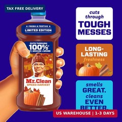 Mr. Clean All Purpose Cleaner, Cleaning Liquid, Spiced Harvest, 41oz
