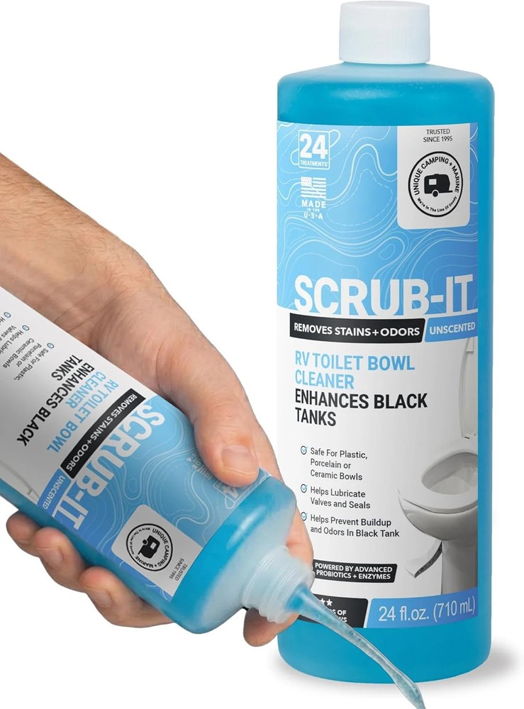 Scrub-It RV Toilet Bowl Cleaner Liquid – RV Toilet Cleaner for Rimless RV