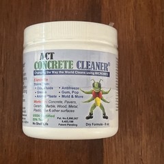 ACT Concrete Cleaner 8oz Eco Friendly Covers 50sqf Stain Remover Grease Oil Wood