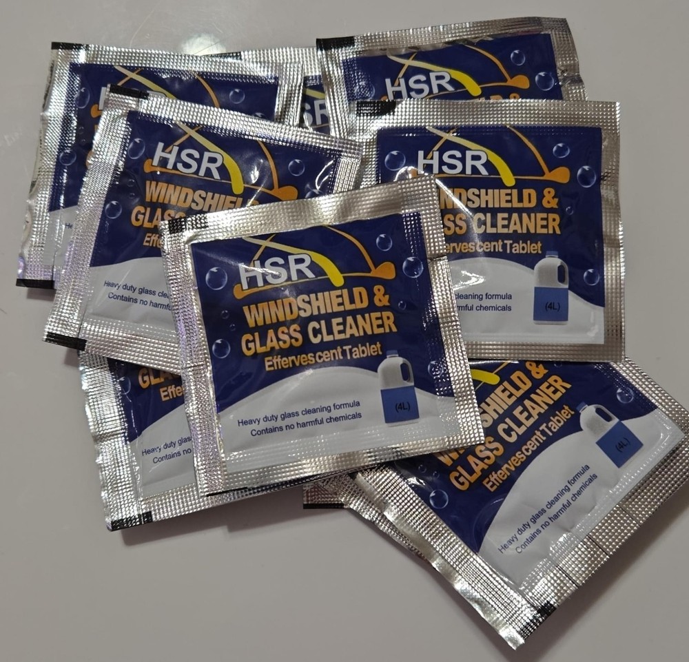 HSR Windshield Glass Cleaner Effervescent Tablets Lot 10 Car Auto Heavy Duty