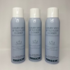 Lot of 3 New Oreck Luxury Vinyl & Tile Floor Cleaner 18oz Aerosol Spray Cans