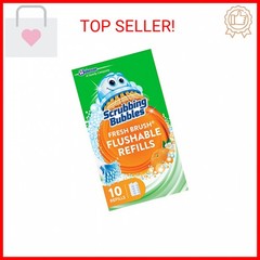 Scrubbing Bubbles Flushable Toilet Bowl Wand Cleaner Refills, Fresh Brush Cleane