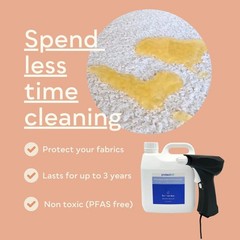 Fabric Protector and Stain Resistant Spray — 84.5 Fl. Oz. +Sprayer,NEW
