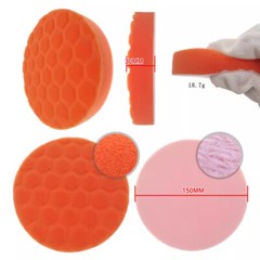 5PCS 6″ 150mm Buffing Waxing Polishing Sponge Pads Kit For Car Polisher Drill