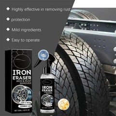 Iron Eraser Rust Remover Spray, Car Wheel Paint Brake Dust Fast Cleaner 120ml US