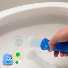 Fresh Gel Toilet Cleaning Stamps Rainshower Scent 2 Pack with Dispenser