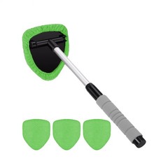 Extendable Windshield Cleaning Tool Kit Car Window Glass Wiper Cleaner Brush Pad