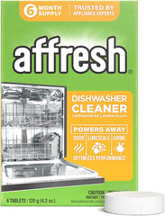 Affresh Dishwasher Cleaner Tablets, Odor & Limescale Removal, 6 Month Supply