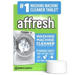 Affresh Washing Machine Cleaner, Helps Power Away 6 Count (Pack of 1), White