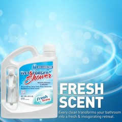 No Scrub Shower Cleaner Spray, Fresh Scent, 64 Fl Oz – Easy Bathroom Cleaning So