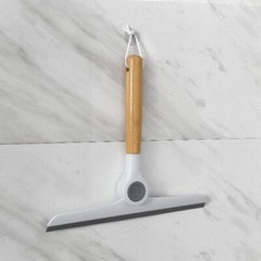 Zadro Multi-Use Folding Squeegee w/ Bamboo Handle & Silicone Hang Loop