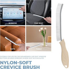 3Pcs Cleaning Brush – Includes Soft Bristle, Hard Crevice, Multifunctional Grout
