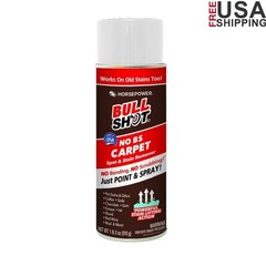 Bull Shot Spot Stain Remover Foam Cleaner Carpets Pet Safe Deodorizer 18oz New