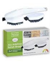 2 pack-All Purpose Non-Scratch Scrub Brush, Each with a Replacement Brush Head