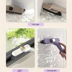 4 in 1 360° Scrubber Brush with Scraper for Bathroom Kitchen