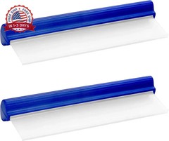 12 Inch Silicone Water Scraper for Car Window Mirror Shower Doors Blue 2 Pc