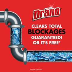 Drano Max Gel Drain Clog Remover 80 Fl Oz Pack Of 2 Fast Acting Safe For Pipes