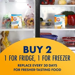 Arm & Hammer Baking Soda Fridge-n-Freezer Odor Absorber, Orange 14 oz, Pack of 1