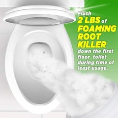 FOAMING Root Killer 10Lb Kills Tree Roots in Pipes & Sewer Line Drain Cleaner