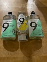 3 Element 9 Liquid Dish Soap (1 Lemon & 2 Eucalyptus)