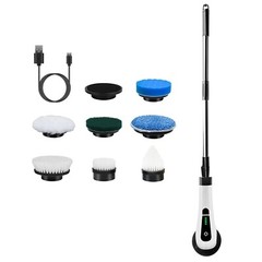 Cordless Electric Spin Scrubber Telescopic Bathroom Cleaning Brush Rechargeable