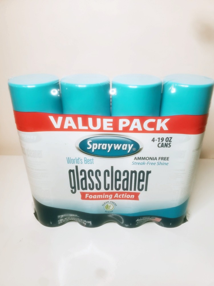 Sprayway Glass Cleaner 19 Ounce Pack of 4 Streak Free Shine FREE SHIPPING