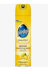 Pledge Lemon Scent Furniture Polish 9.7 oz. Clean Dust Shine Protect Fresh 72372