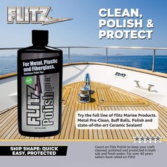 Flitz Multi Purpose Metal Polish Liquid – 16oz Bottle of USA-Made Tarnish