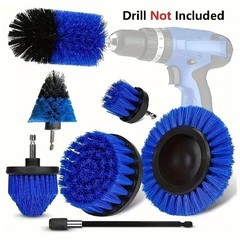 7 Pcs Drill Brush Attachment Set, Power Cleaning Scrub Brush Kit with Extend Lon