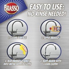 Brasso Multi-Purpose Metal Polish 8 oz Metal Cleaning Products Metal Polish