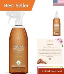 Non-Toxic Almond Wood Spray Cleaner – 28 oz Biodegradable Solution for All Woods