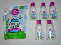 Lot of Dapple Baby Bottle & Dish Soap – 33.8 oz Bag Plus 5 Travel Size Bottles