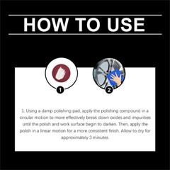 3x Metal Polish Paste Protectant Scratch Remover Pipe Infused Polishing Pads ~US