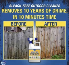 Mira Bright Bleach-Free Outdoor Multi-Surface Concentrate 64 fl oz, 30ft