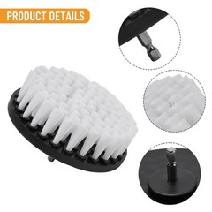 Practical Electric Drill Brush Tiles White 5 Inch Cleaner Cleaning Leather