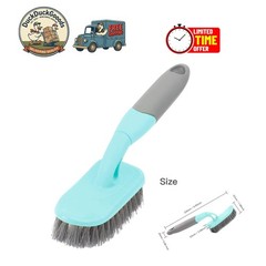 Ergonomic 9″ Blue Shower Scrubber with Tough Bristles for Multi-Surface Cleaning